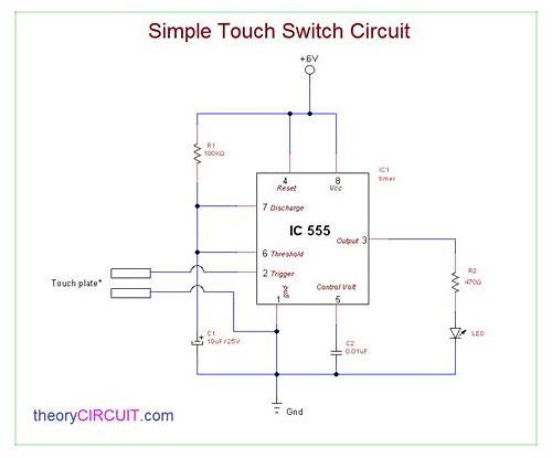 最简单的触摸开关电路的汇总