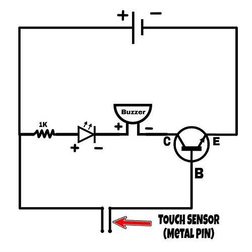 触摸感应电路图